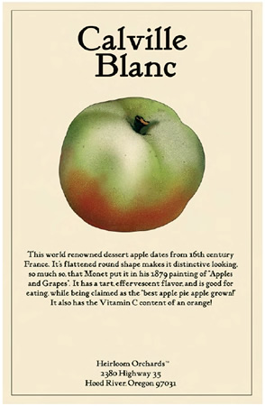 Heirloom Orchards Point of Purchase Sign